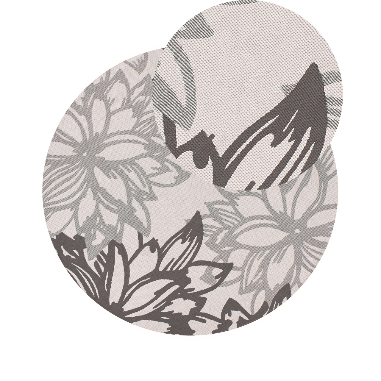 Outdoor rug SOLAPUR Grey ø 160 cm [2]