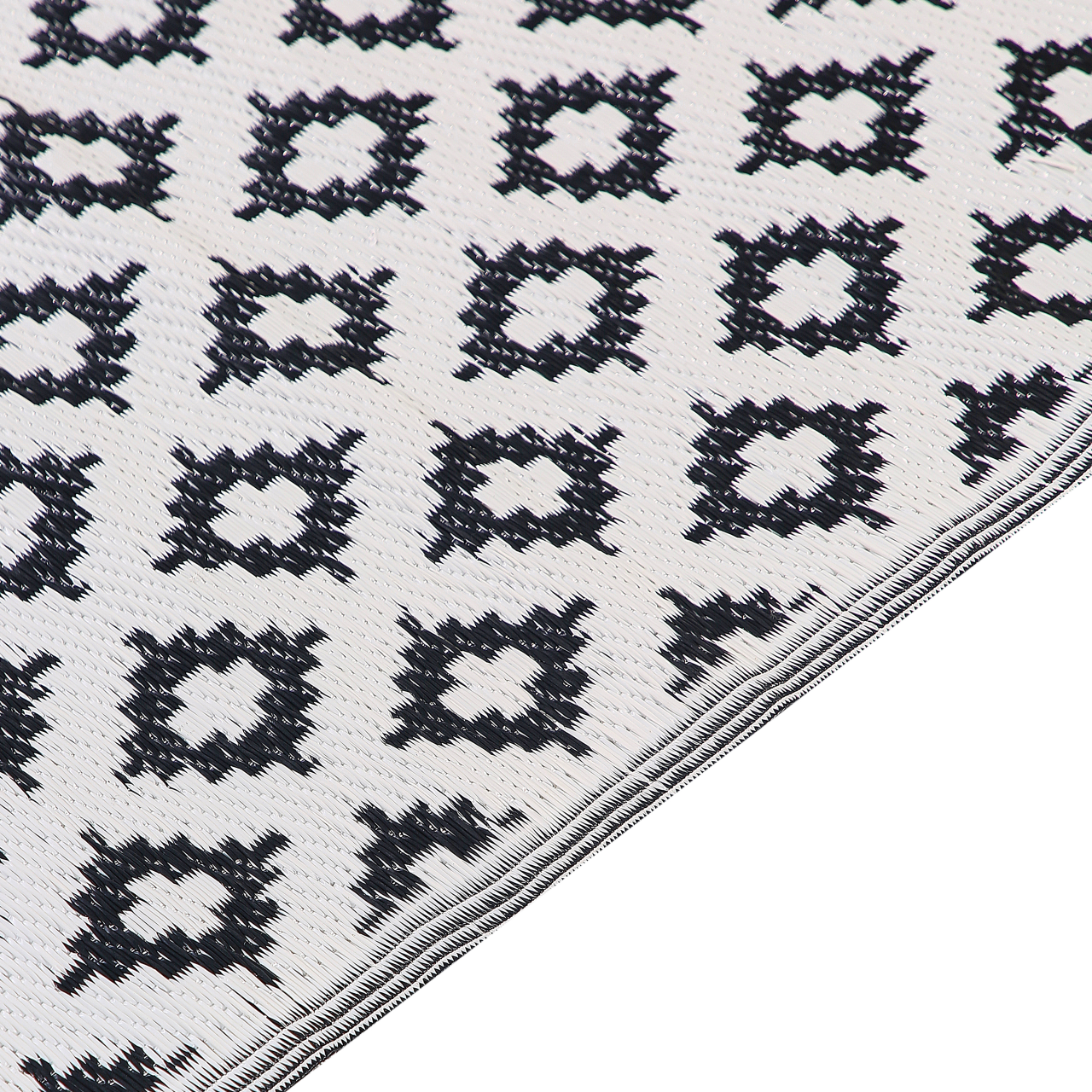 THANE Outdoor Rug Black 120 x 180 cm [4]