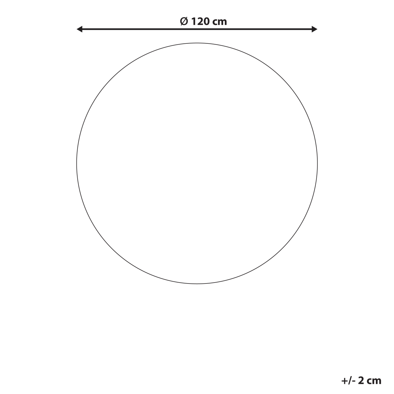 Covor de exterior THRISSUR Gri ø 120 cm [3]