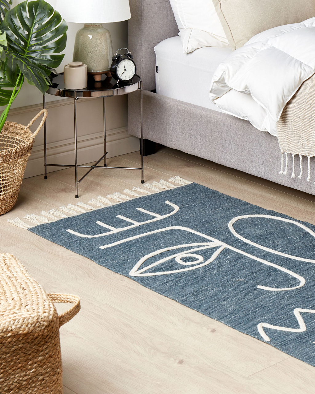 Outdoor rug YAVU blue 80 x 150 cm [1]