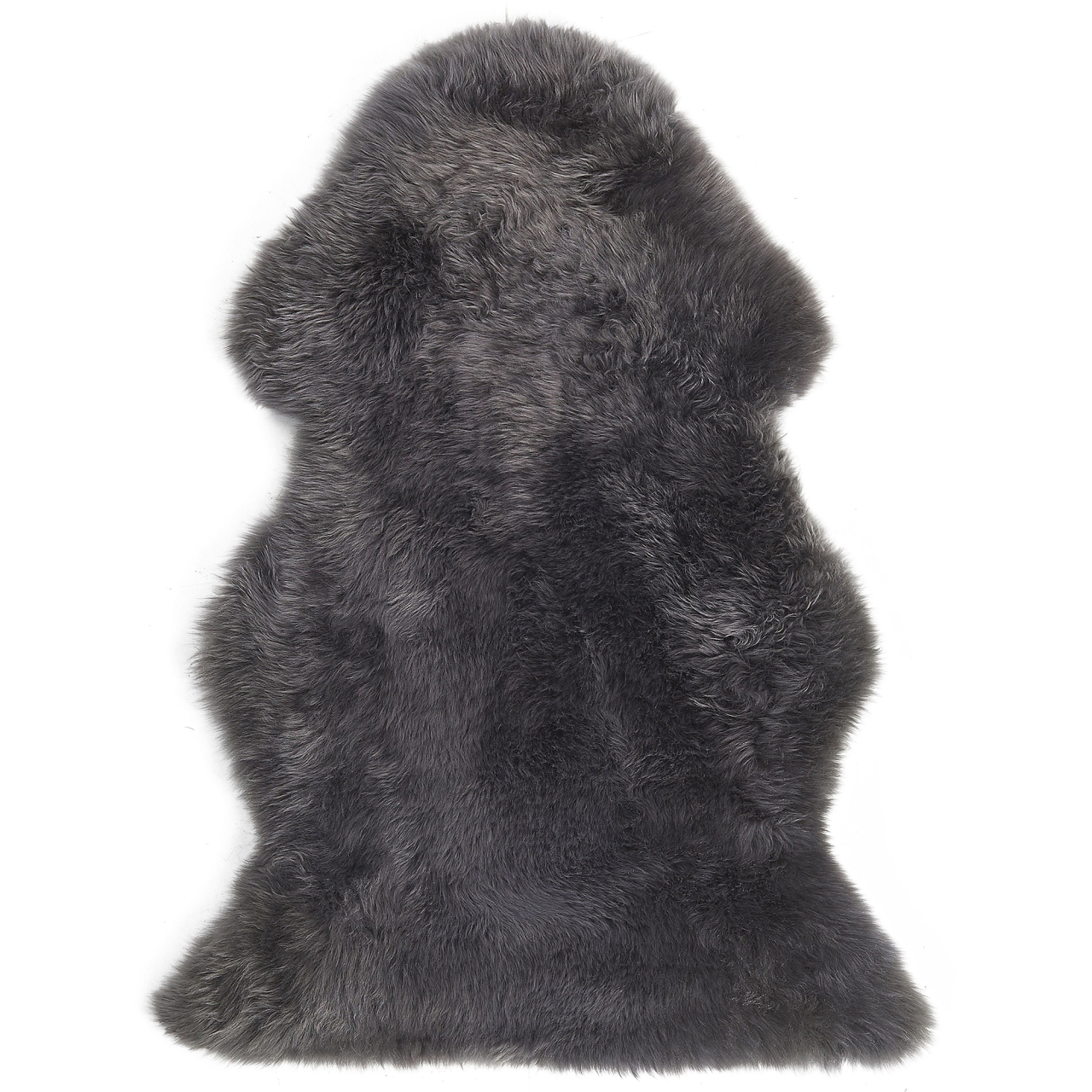 Sheepskin Rug ULURU Dark Grey 65 x 110 cm [2]