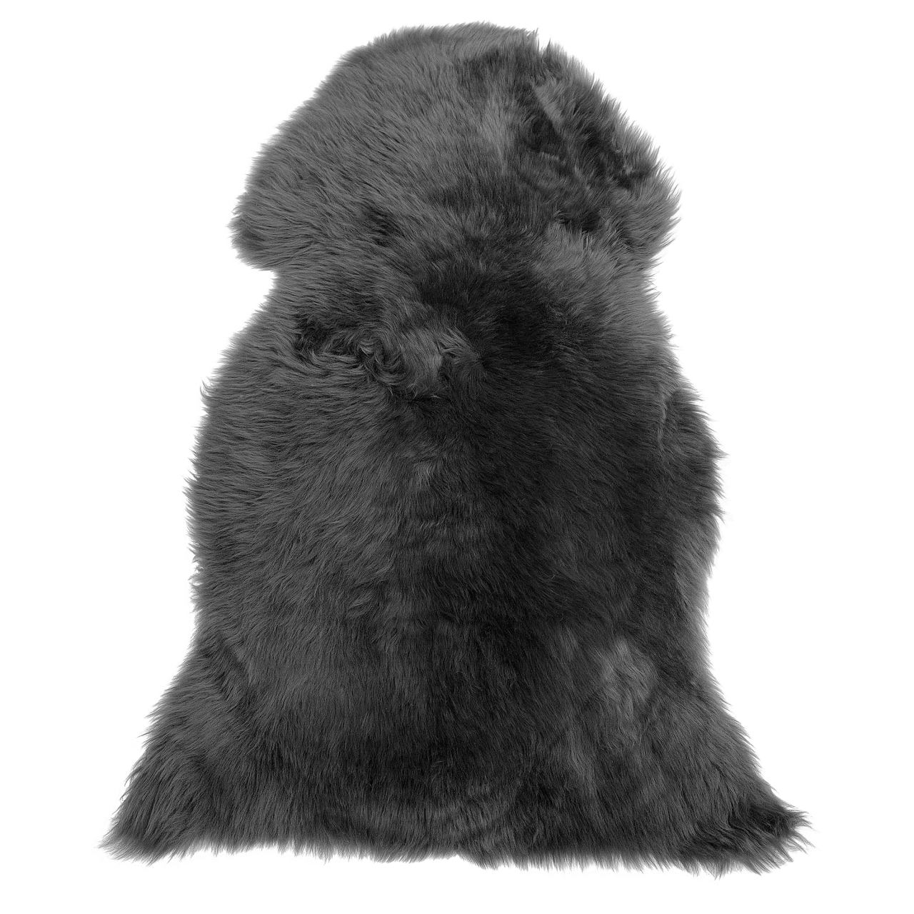 Sheepskin rug ULURU Black 65 x 110 cm [2]