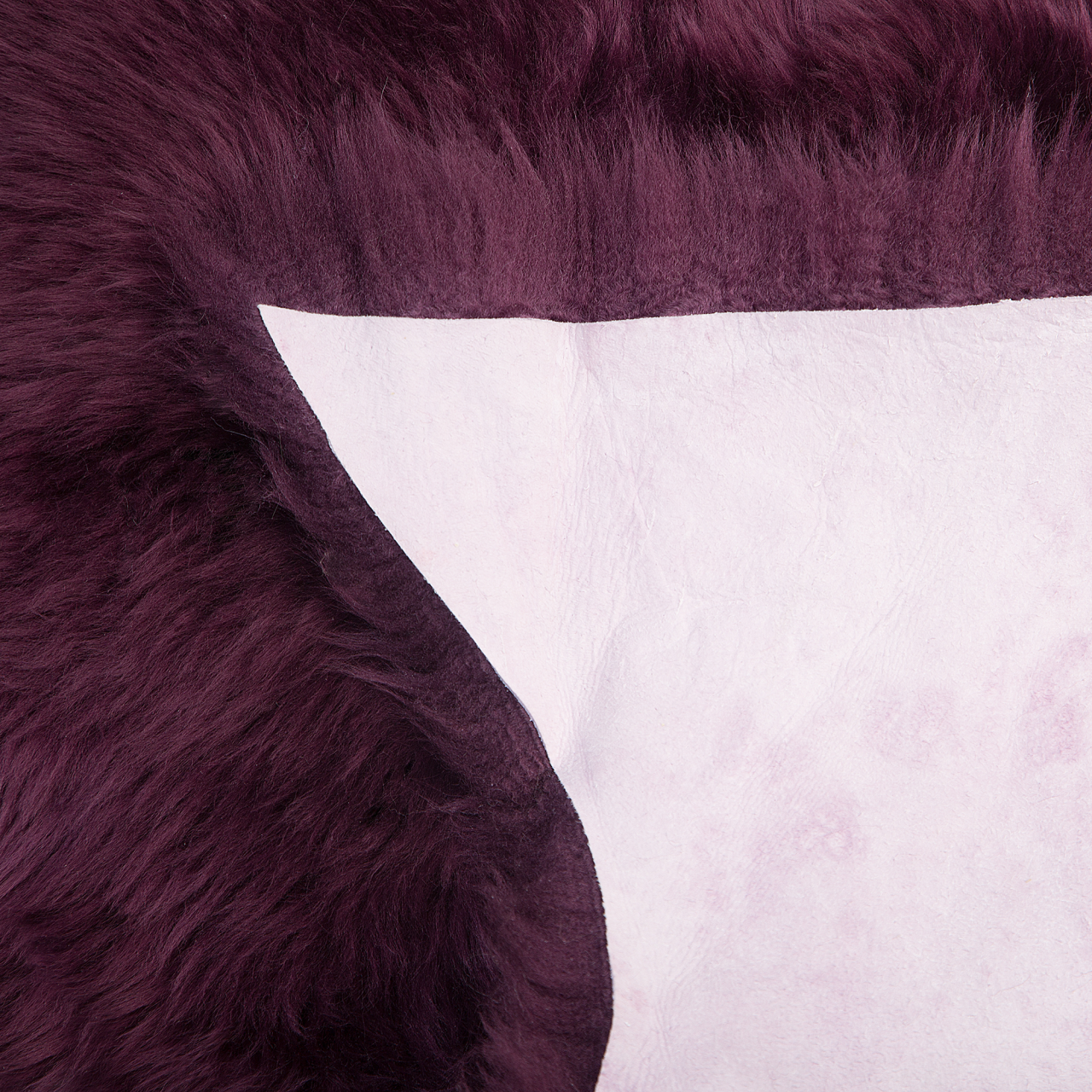 ULURU Sheepskin Rug Purple 65 x 110 cm [5]