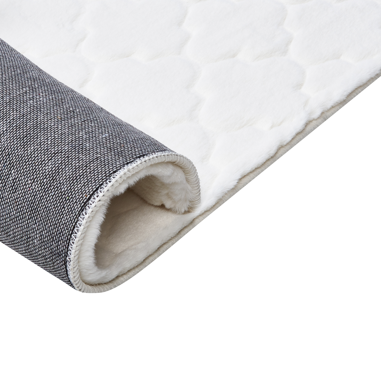 GHARO Faux Fur Rug White 160 x 230 cm [6]