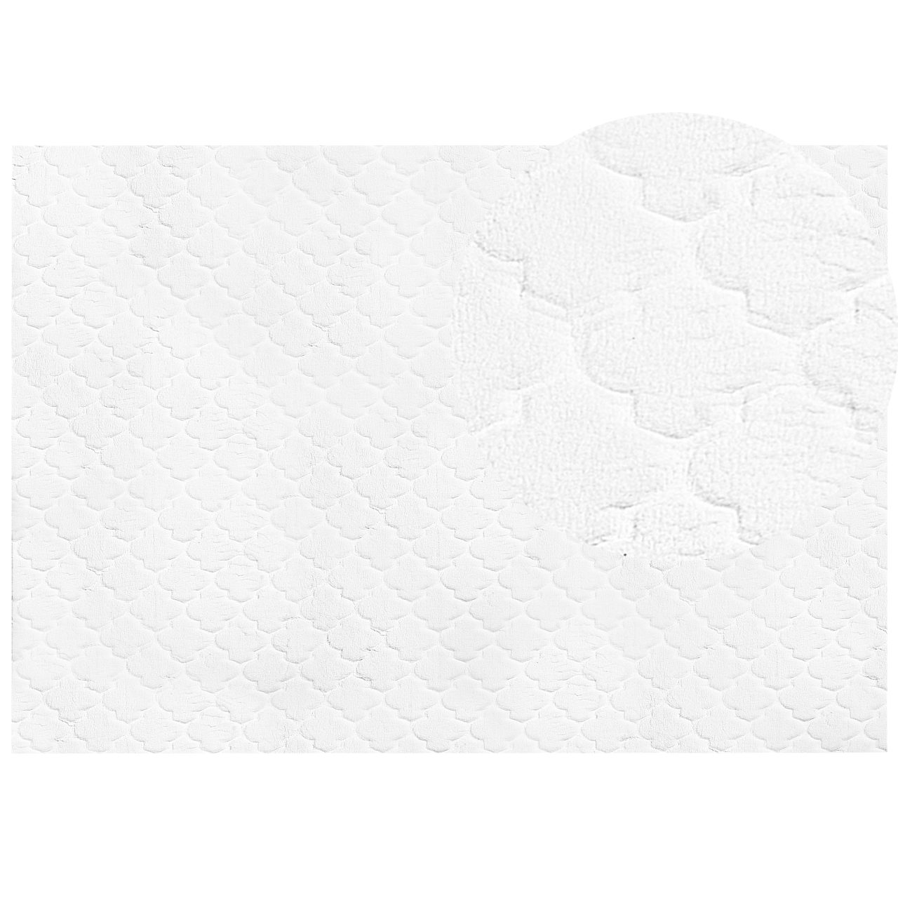 GHARO Faux Fur Rug White 160 x 230 cm [2]