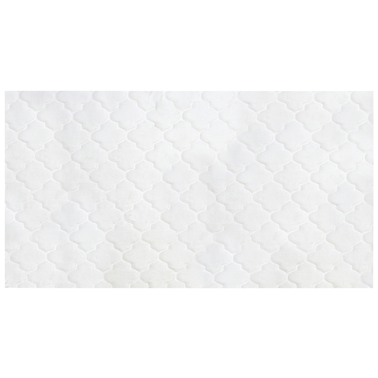 Faux fur rug GHARO White 80 x 150 cm [4]