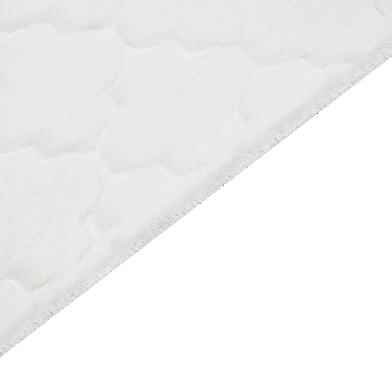 Faux fur rug GHARO White 80 x 150 cm [5]