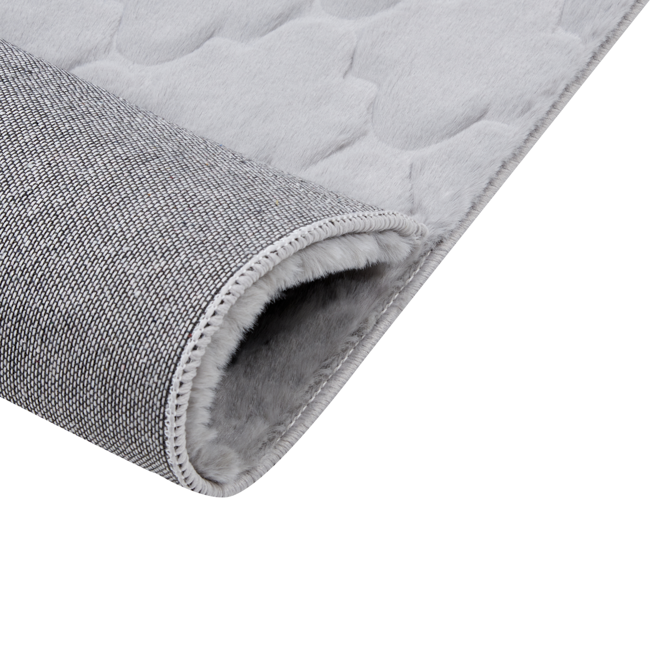 GHARO synthetic fur carpet Grey 160 x 230 cm [7]