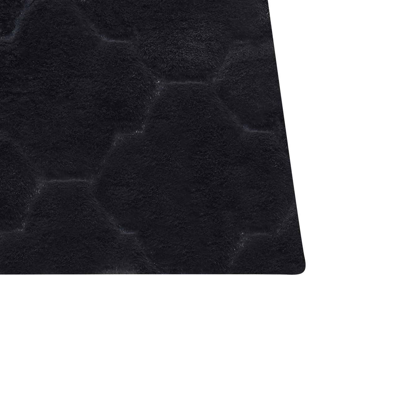 Faux fur rug GHARO Black 160 x 230 cm [7]