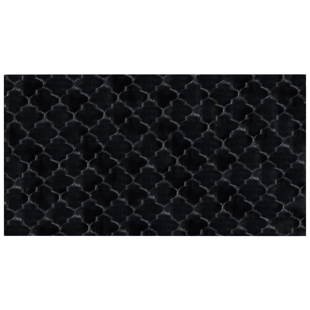 GHARO Black Faux Fur Carpet 80 x 150 cm [4]