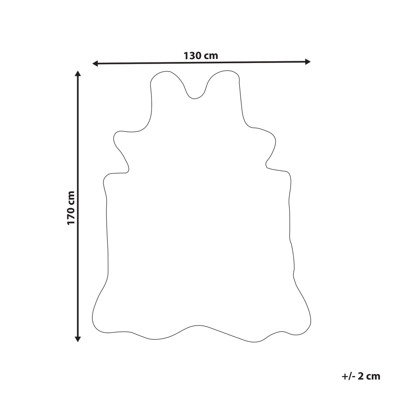 KNOLL Faux Fur Rug Brown 130 x 170 cm [3]