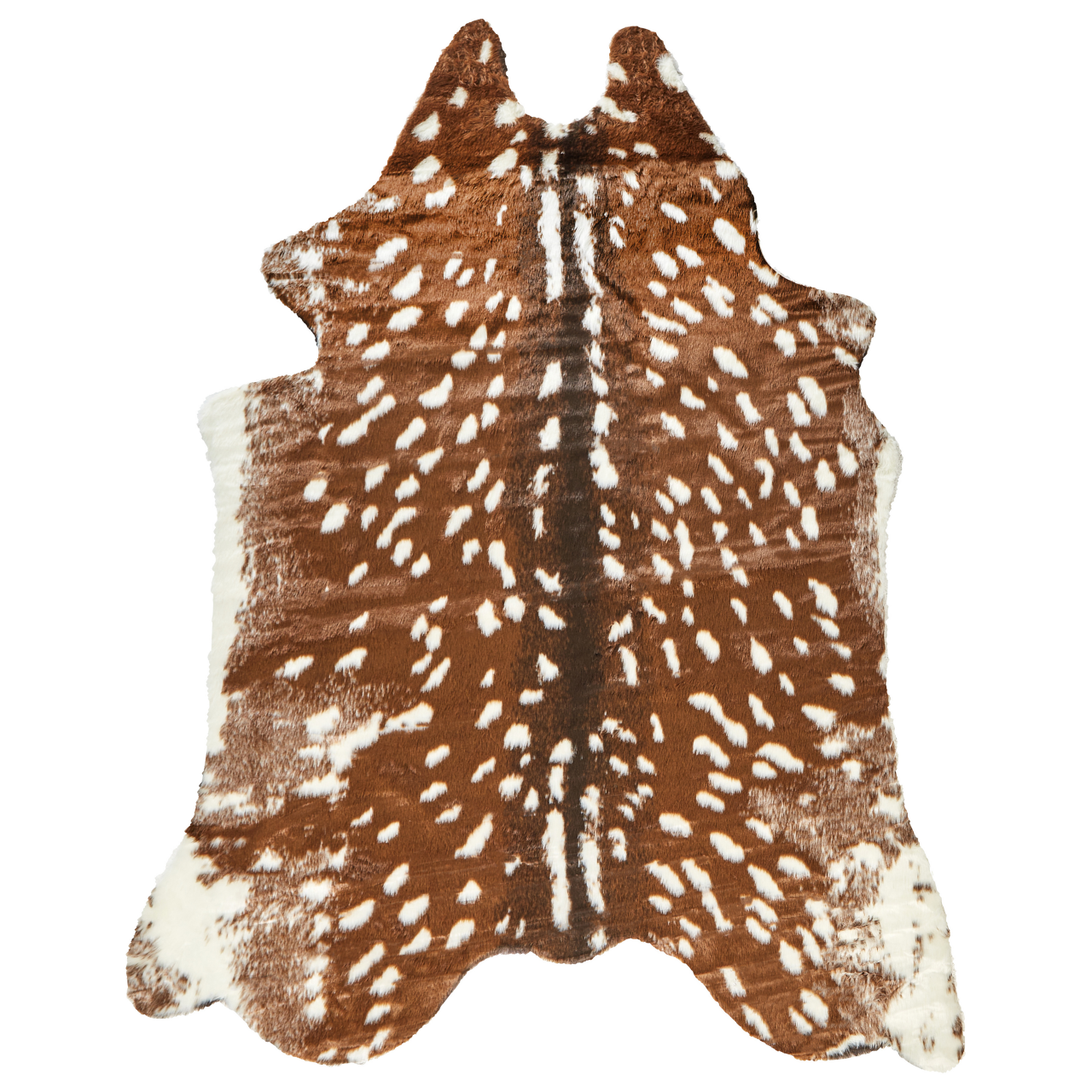 KNOLL Faux Fur Rug Brown 150 x 200 cm [2]