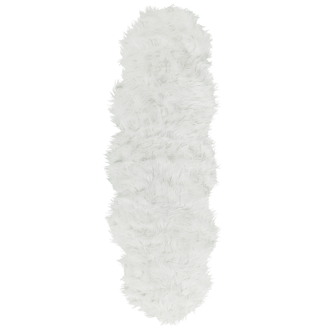 MAMUNGARI faux fur rug White 60 x 180 cm [2]