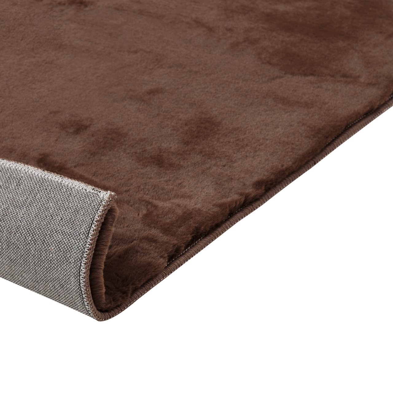 Faux fur rug MIRPUR Brown 80 x 150 cm [6]