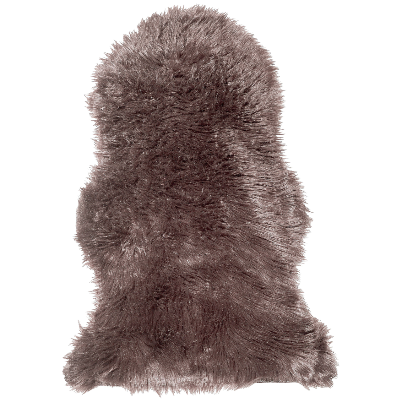 MUNGO Faux Fur Rug Brown 63 x 95 cm [2]