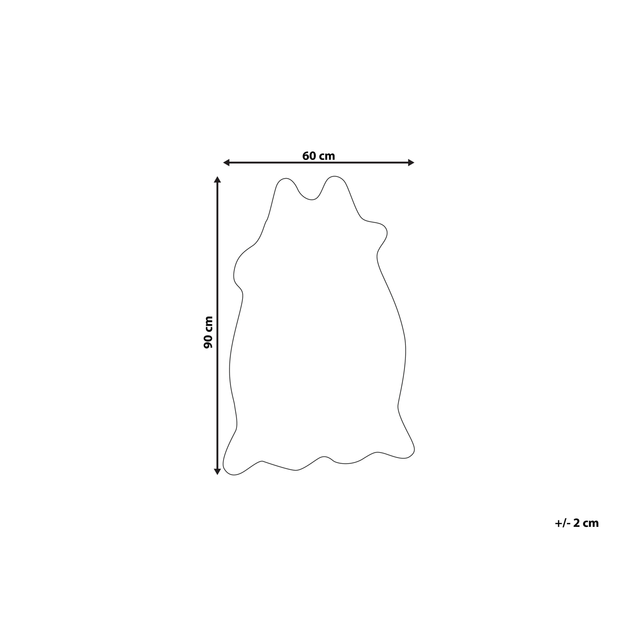 Faux fur rug NAMBUNG White Black 60 x 90 cm [3]