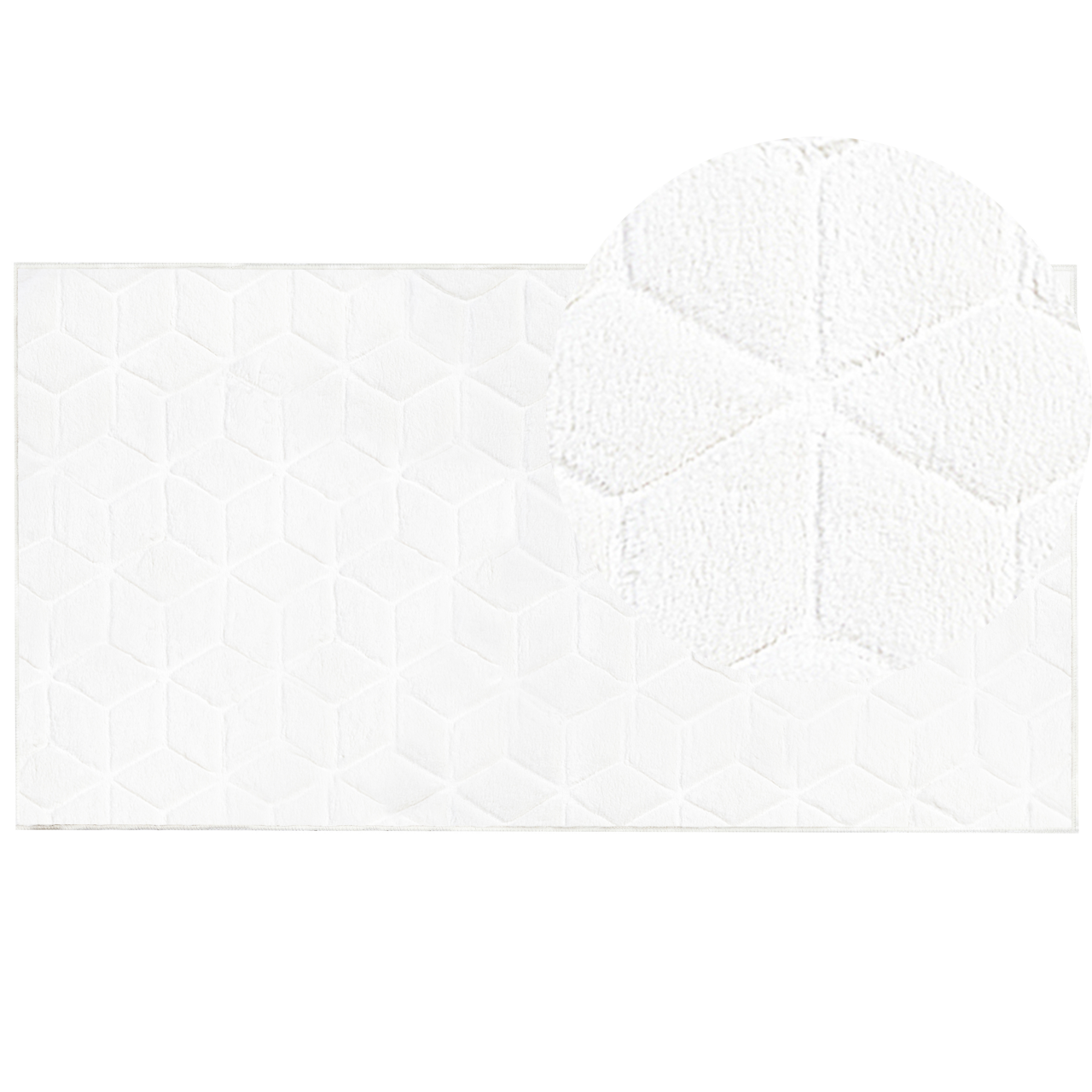 Covor din blană sintetică THATTA Alb 80 x 150 cm [2]