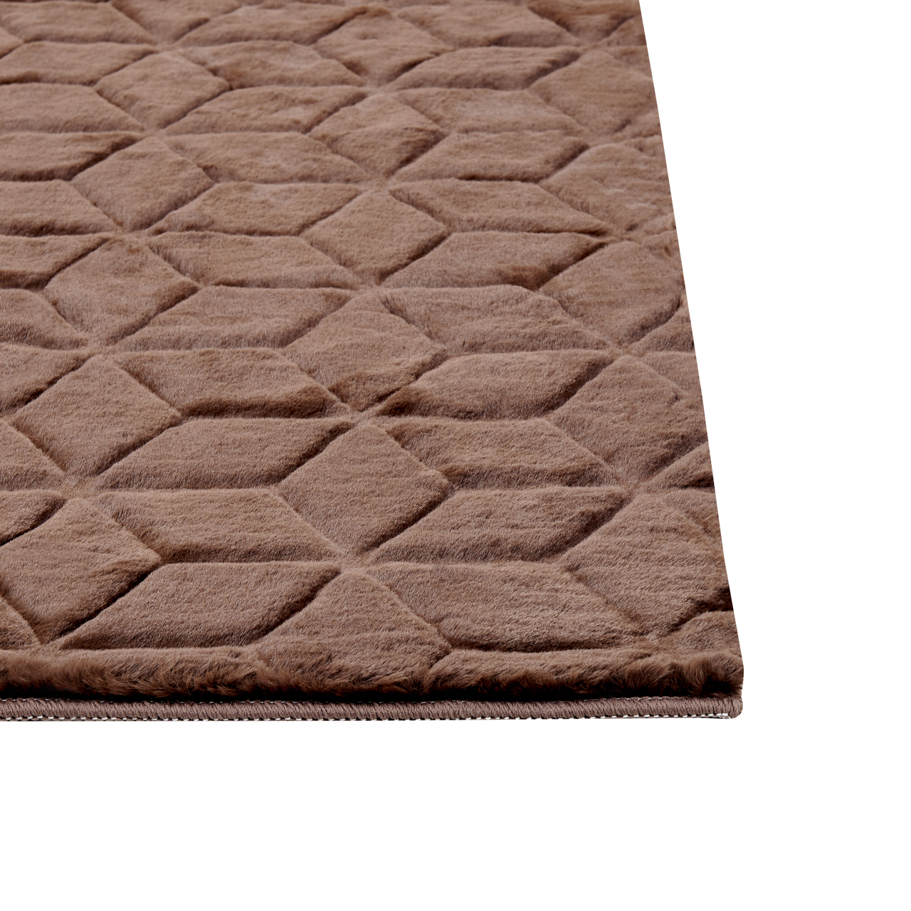 THATTA Faux Fur Carpet Brown 80 x 150 cm [8]