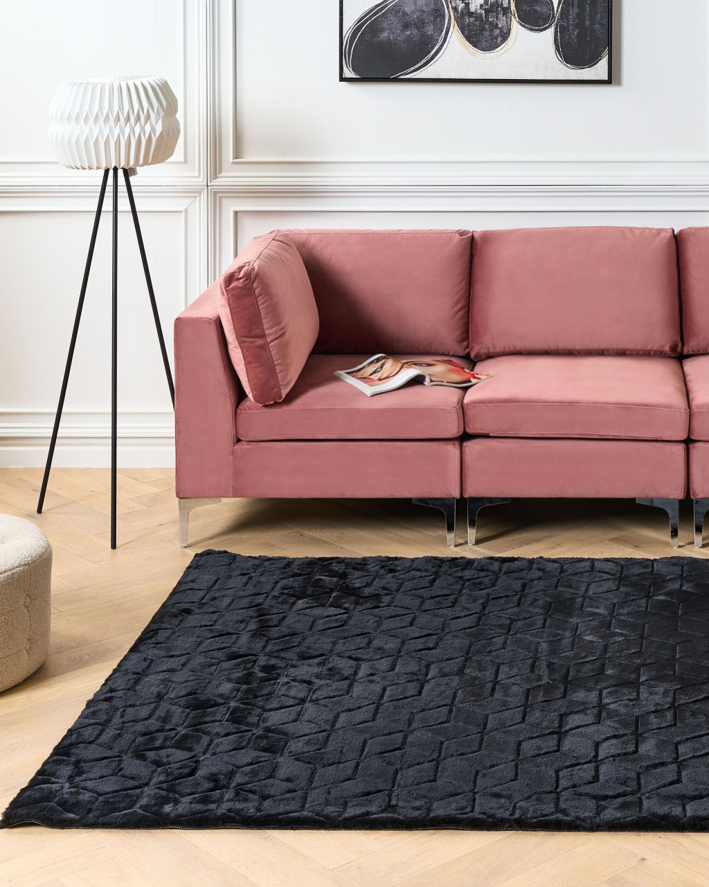Faux fur rug THATTA Black 160 x 230 cm [1]