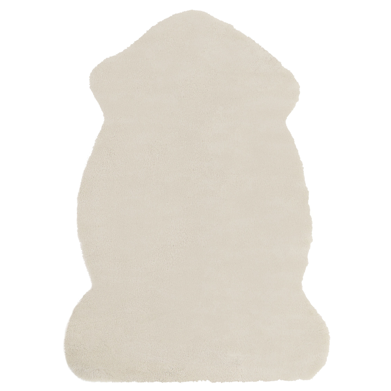 Undara Faux Fur Rug Beige 60 x 90 cm [2]