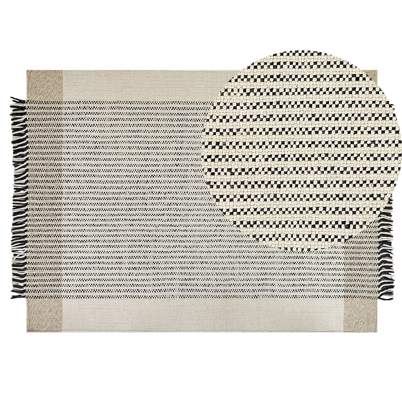 Divarli Beige 140 x 200 cm Wool [2]