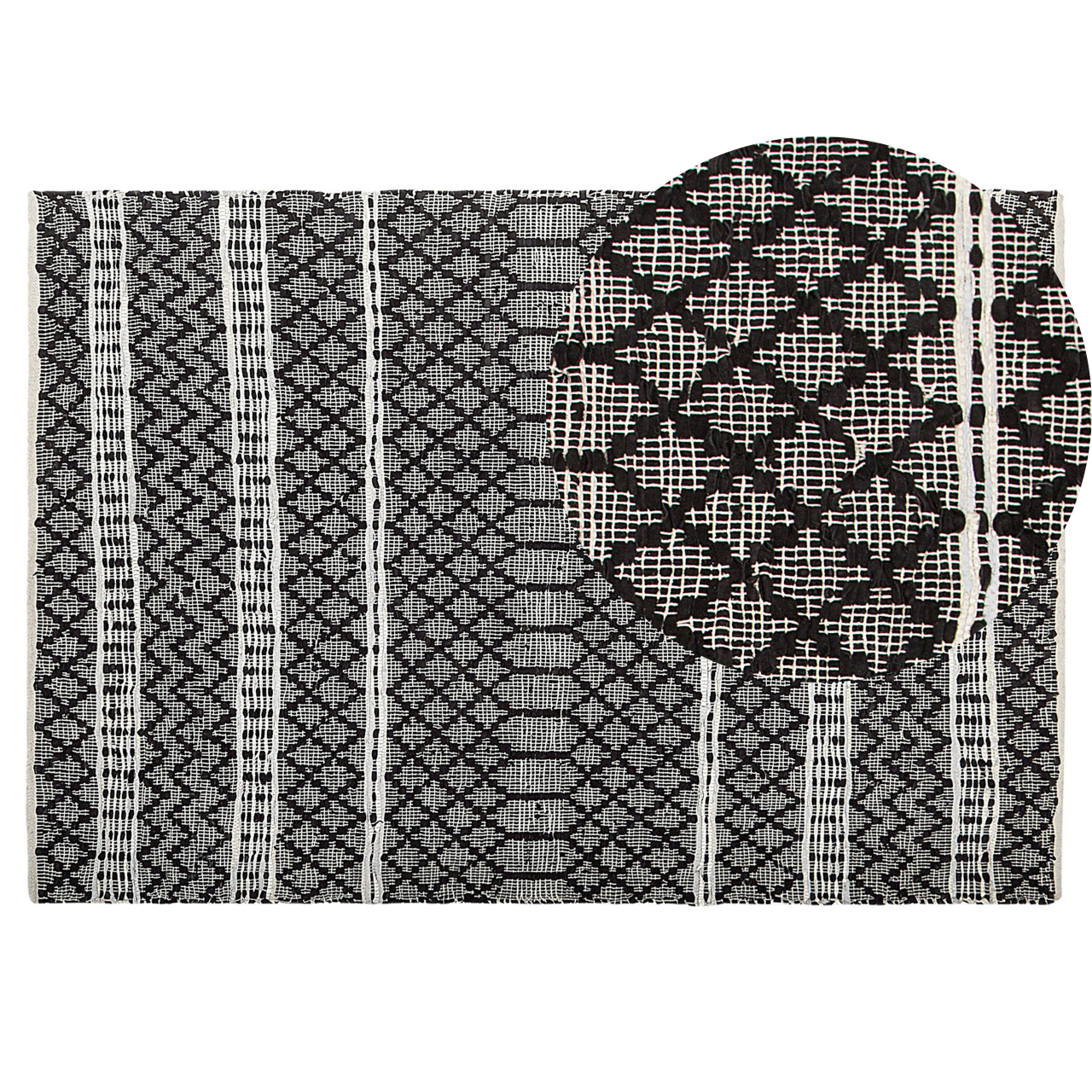 Covor FEHIMLI Negru 140 x 200 cm Piele naturală [2]