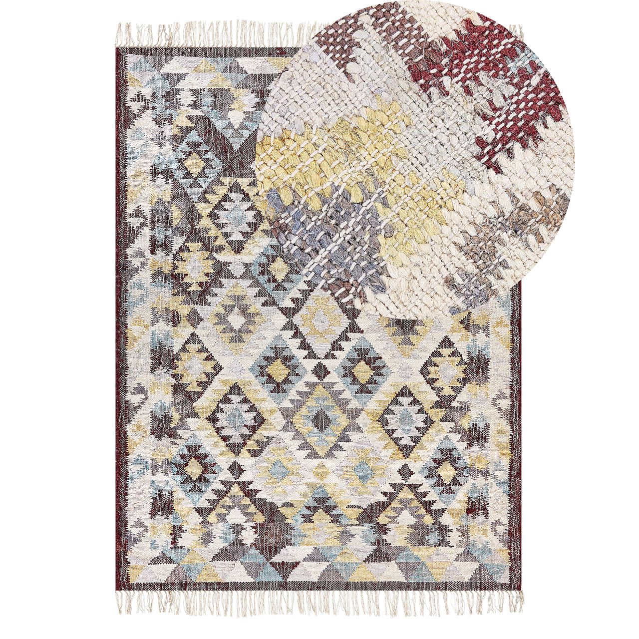 Rug FENER Multicolor 140 x 200 cm Jute [2]