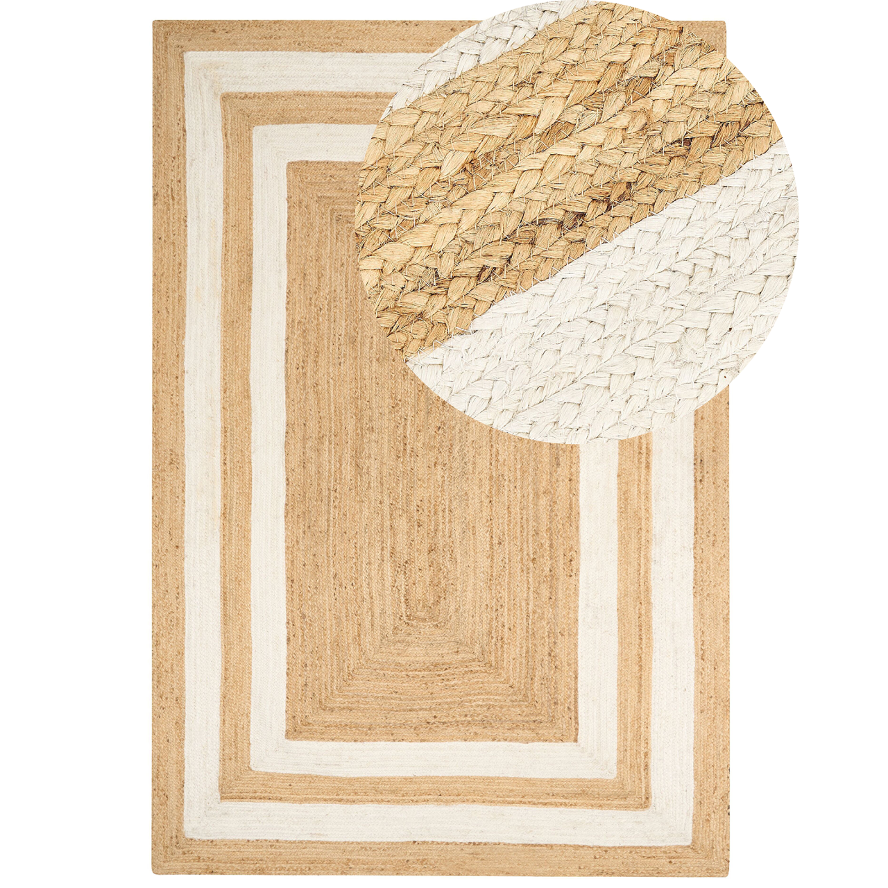 Covor GEMEREK Bej 160 x 230 cm Iută [2]