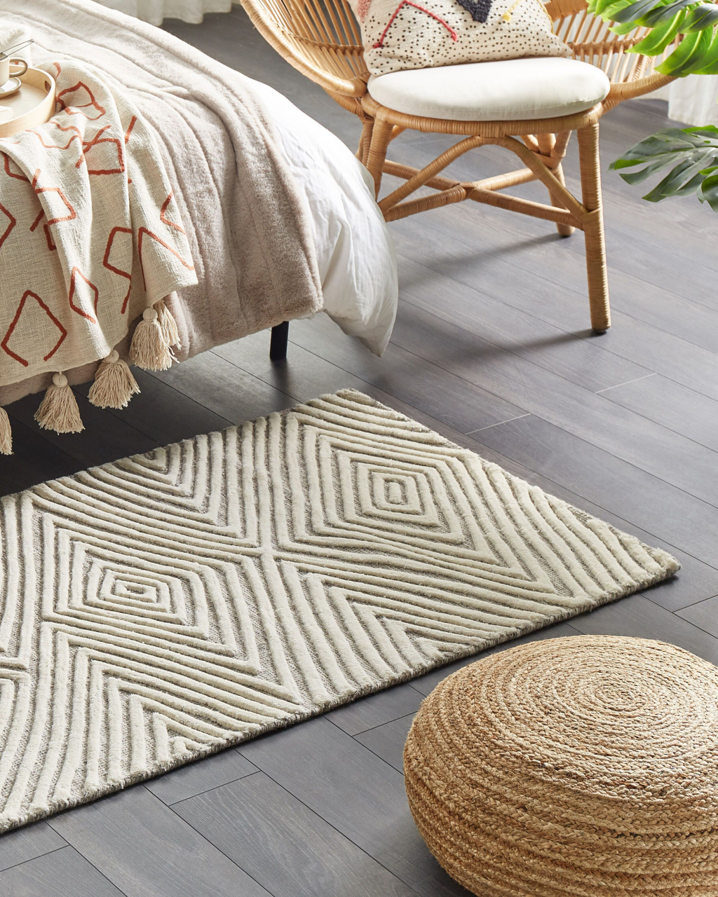 Carpet GOKSUN Grey 80 x 150 cm Wool [1]