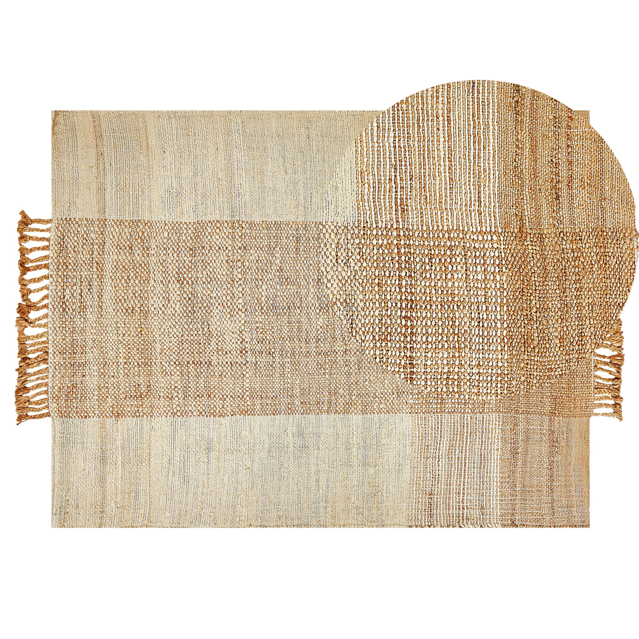 Covor HAMZALAR Bej 140 x 200 cm Iută [2]