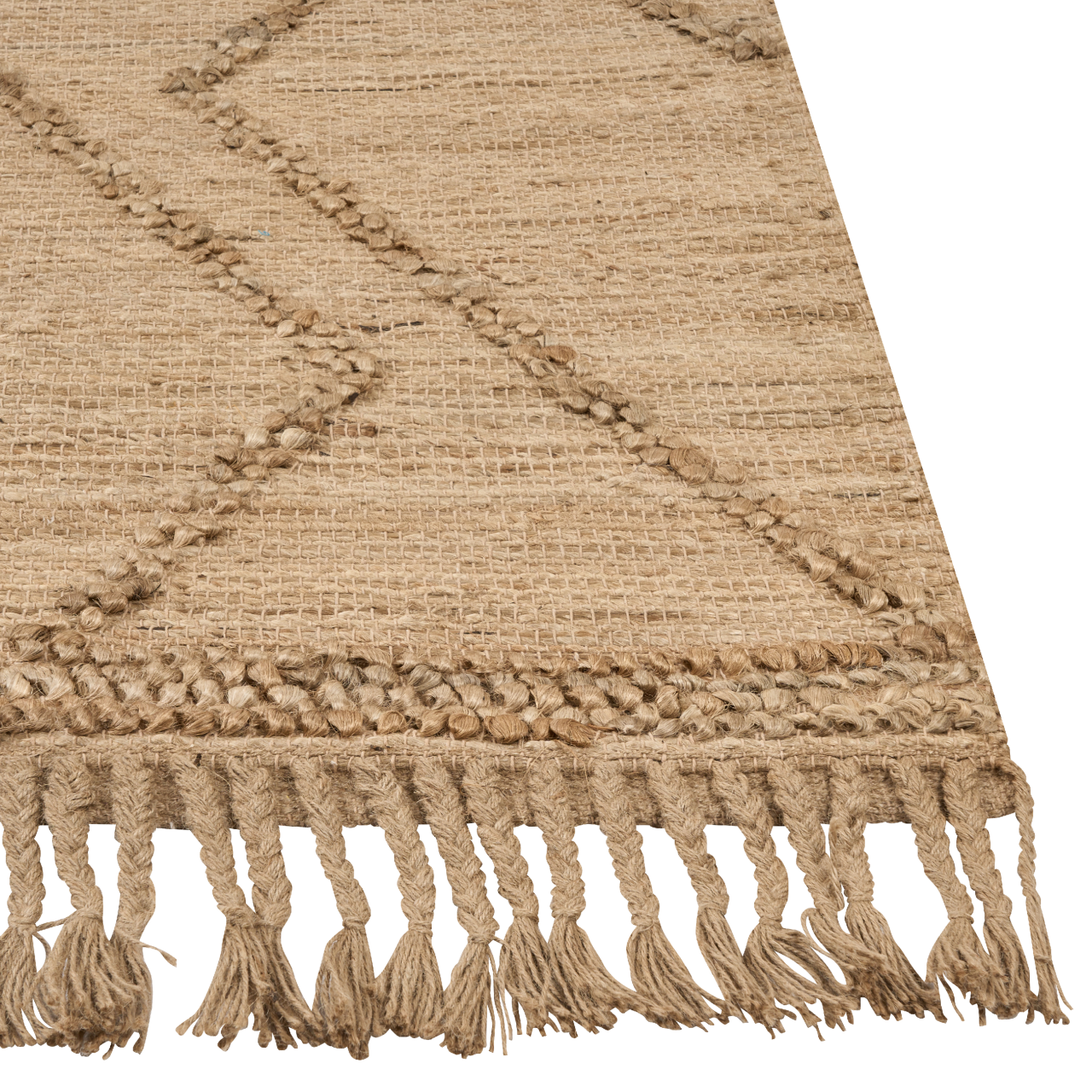 Rug HANDERE Beige 200 x 300 cm Jute [5]