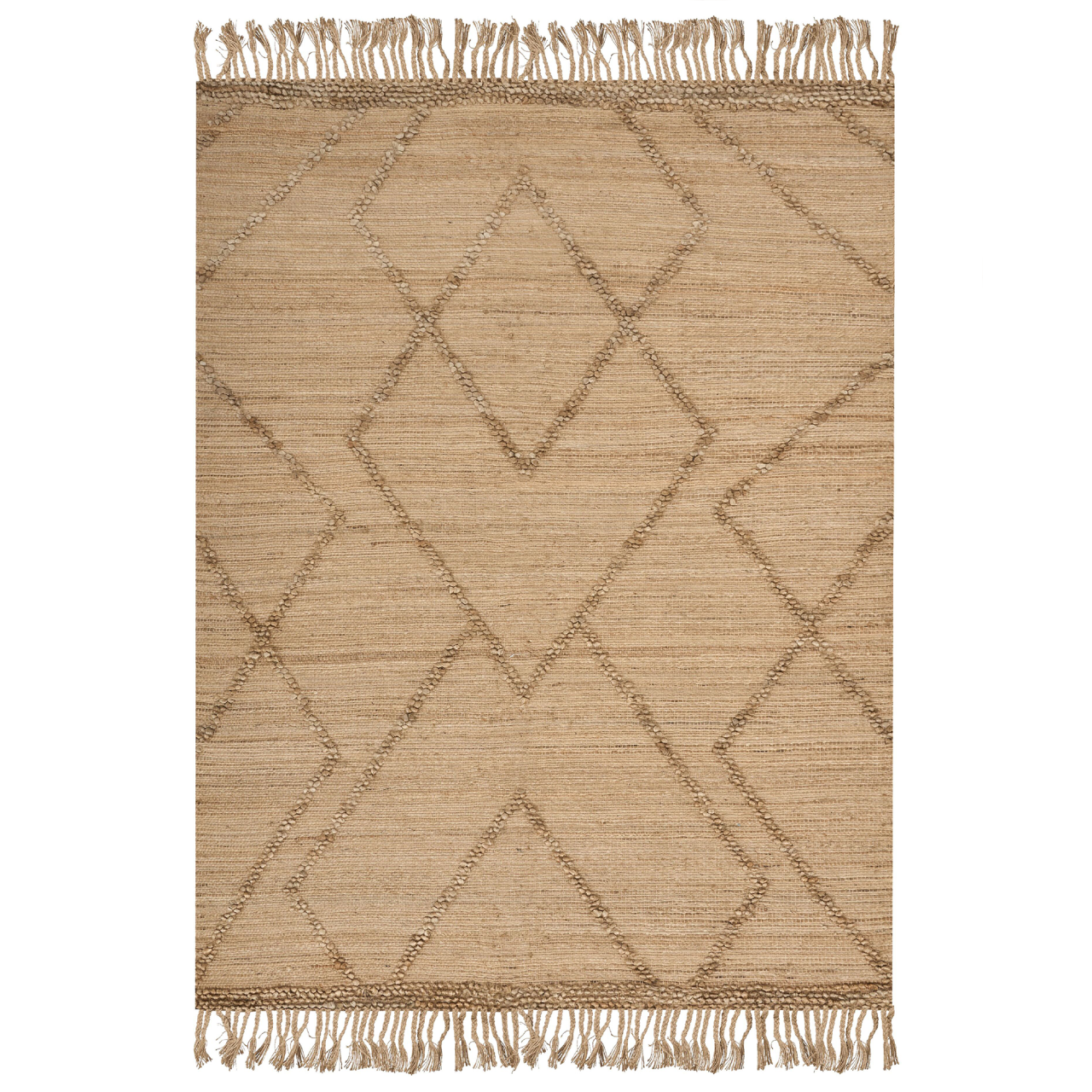 Rug HANDERE Beige 200 x 300 cm Jute [4]