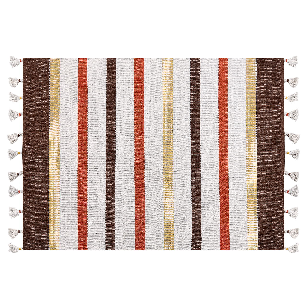HISARLI Brown 140 x 200 cm Cotton Rug [2]