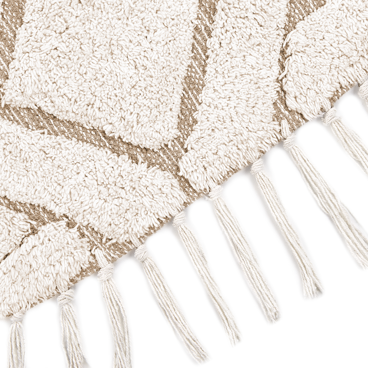 HORASAN Carpet Light Beige ø 140 cm Cotton [6]