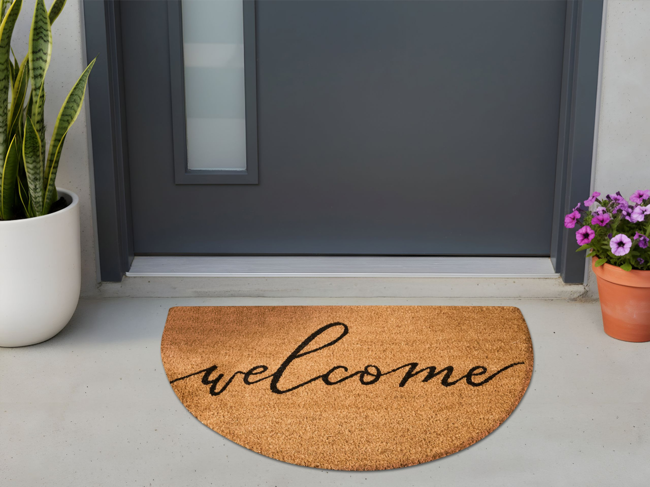 Covor intrare AMBUKLAO Natural 45 x 75 cm Text Fibră de nucă de cocos [1]