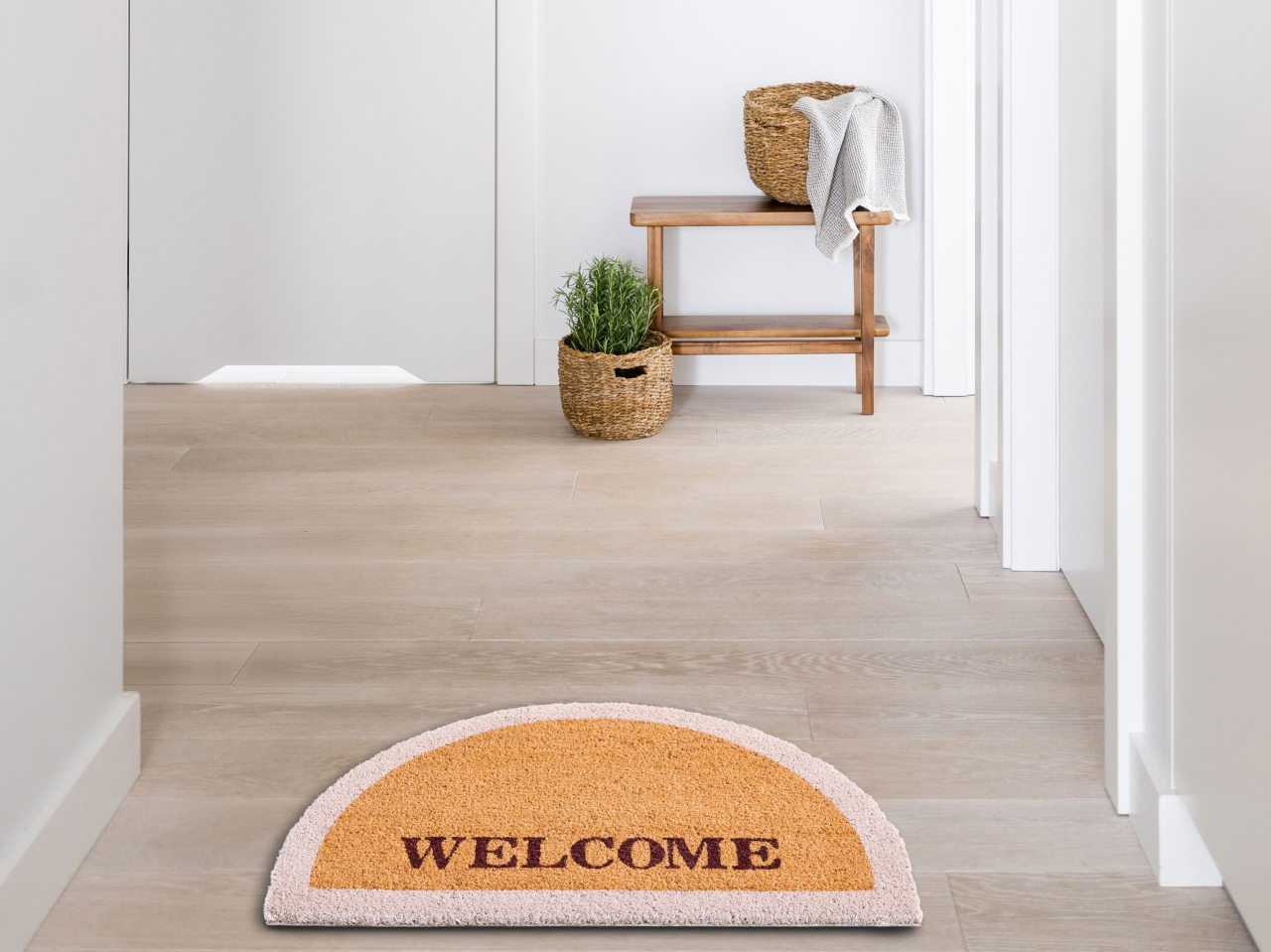 Covor intrare BUHI Natural 45 x 75 cm Text Fibră de nucă de cocos [1]