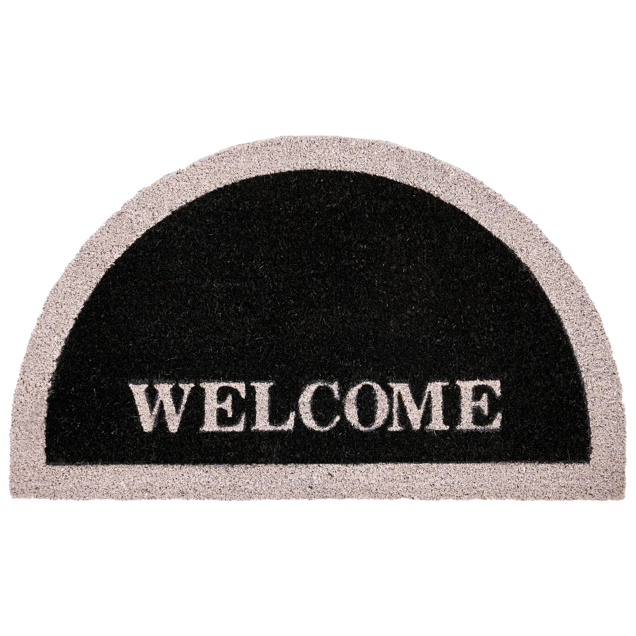 Entrance rug BUHI Black 45 x 75 cm Text Coconut fiber [2]