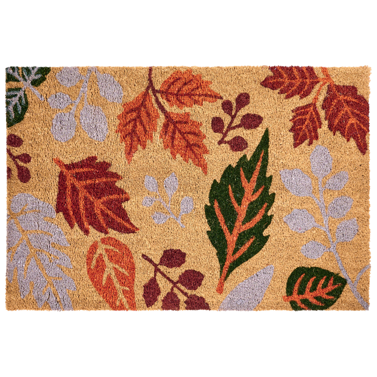 Covor intrare DAGATAN Multicolor 60 x 90 cm Frunză Fibră de nucă de cocos [2]