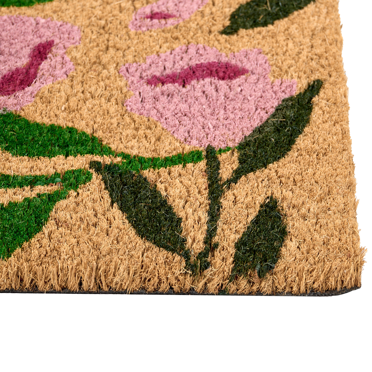 Covor intrare MANGUAO Natural 60 x 90 cm Floare Fibră de nucă de cocos [5]