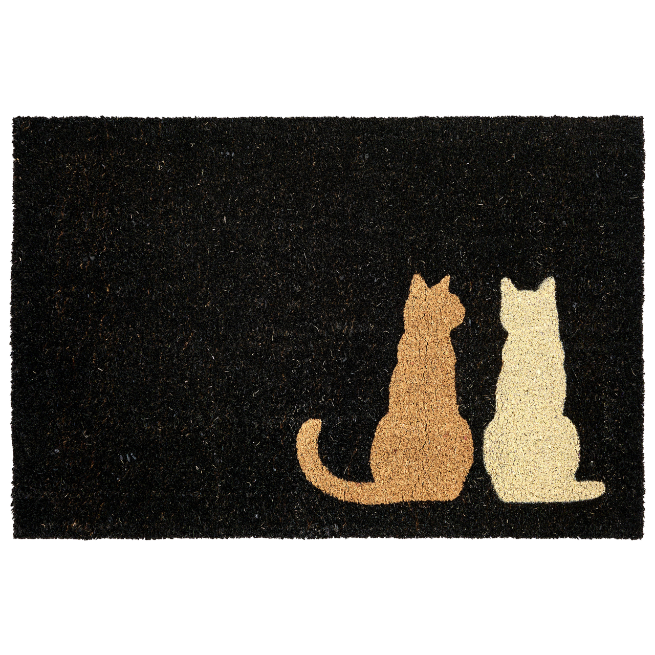 Entrance rug NAPALIT Black 60 x 90 cm Cat Coconut fiber [2]