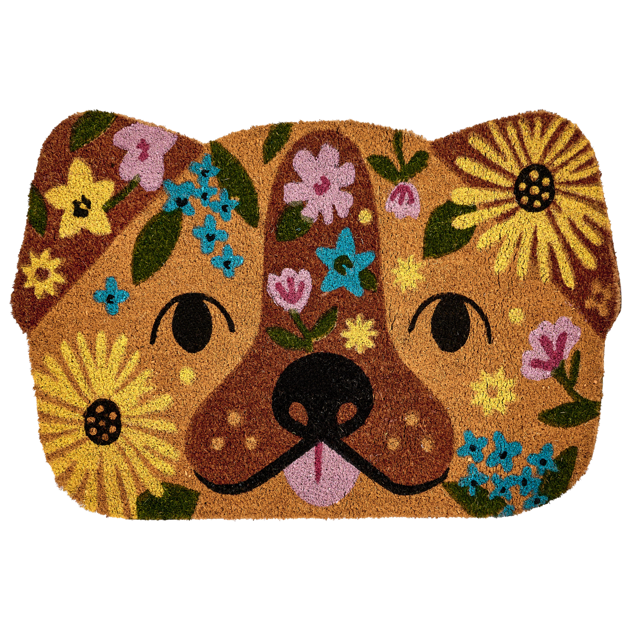 Entrance mat TIBIG Multicolor 60 x 90 cm Dog Coconut fiber [2]