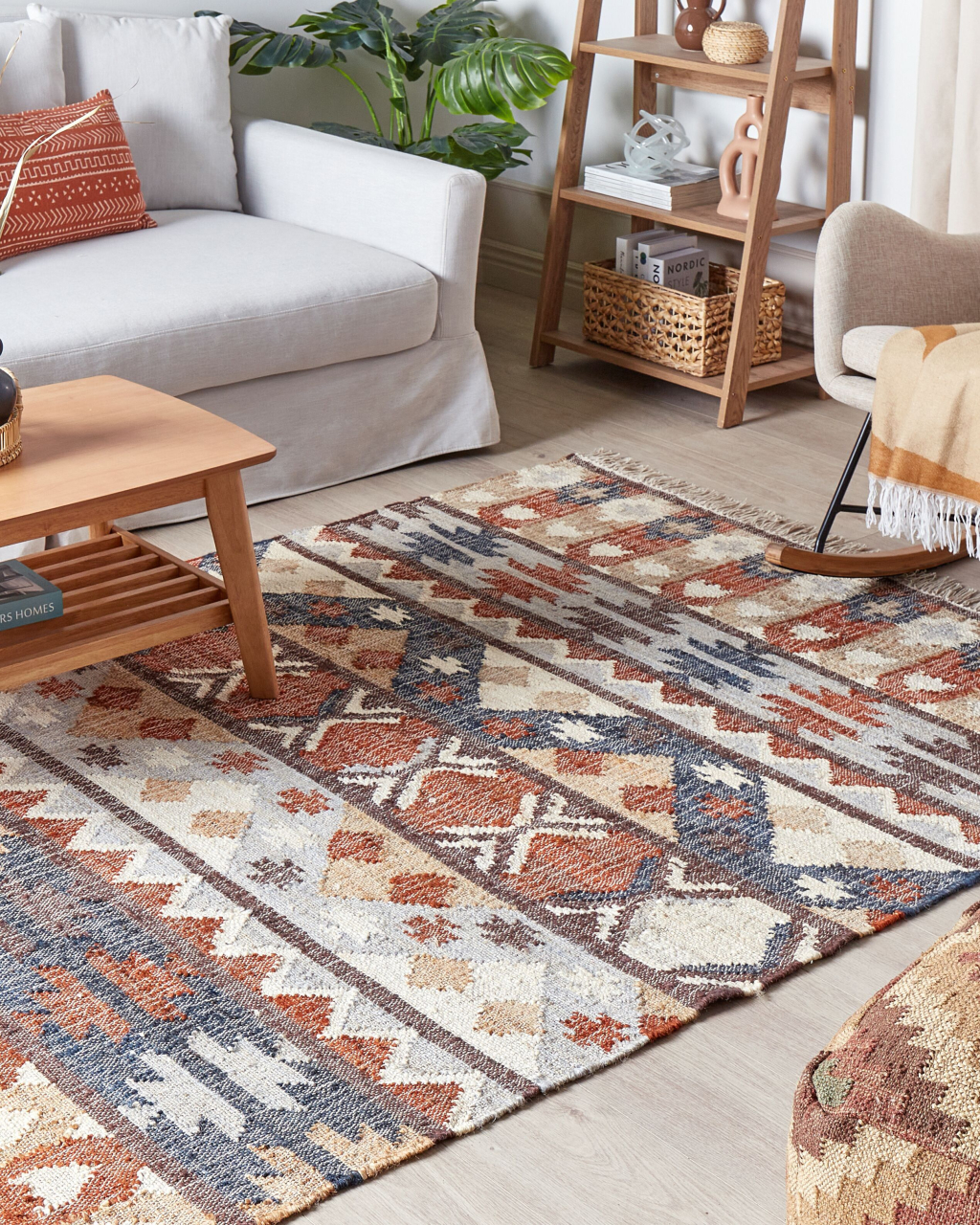 Carpet KALFA Multicolor 140 x 200 cm Jute [1]