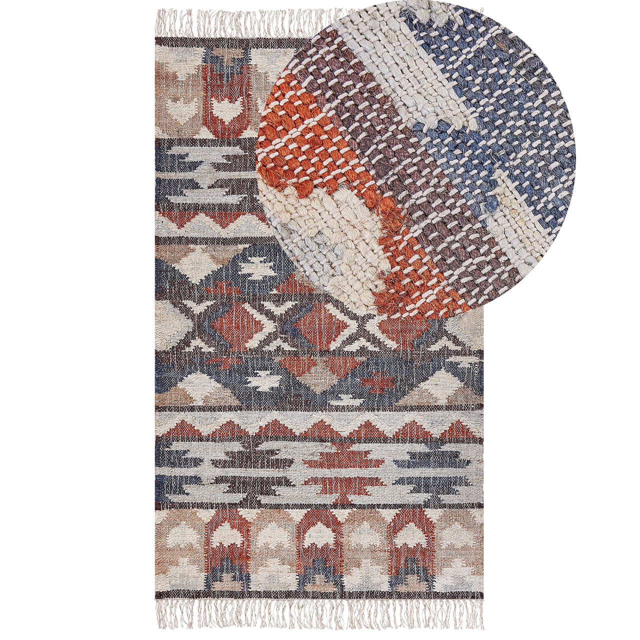 Covor KALFA Multicolor 80 x 150 cm Iută [2]