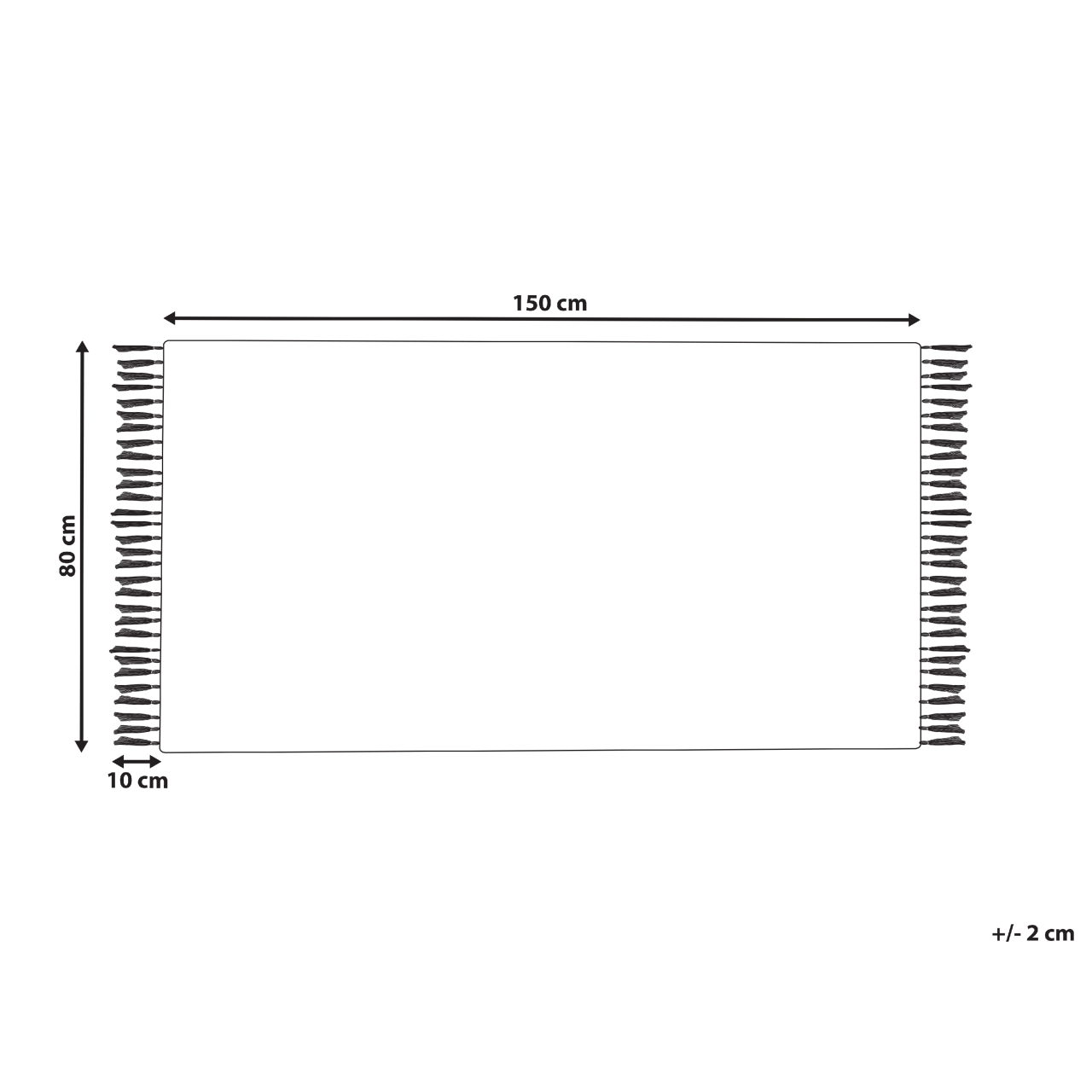 Covor KALFA Multicolor 80 x 150 cm Iută [3]
