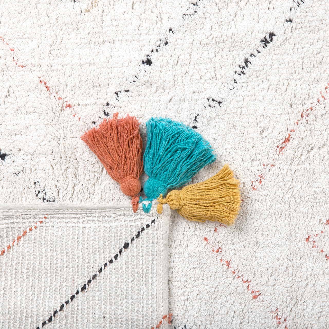 Covor KARTAL Alb 80 x 150 cm Bumbac [6]