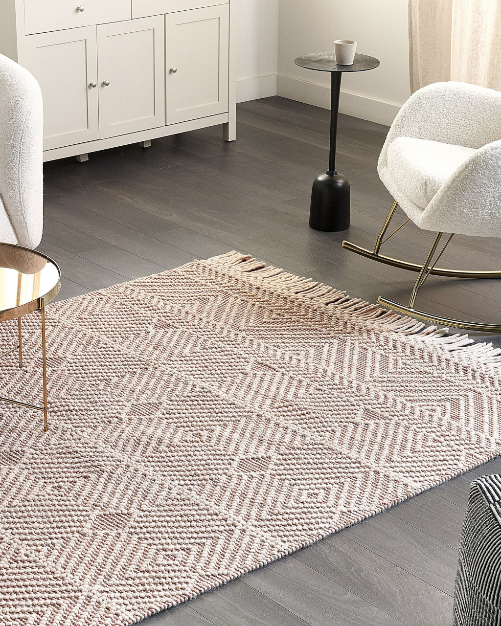 KESTEL Brown Beige 160 x 230 cm Wool Rug [1]