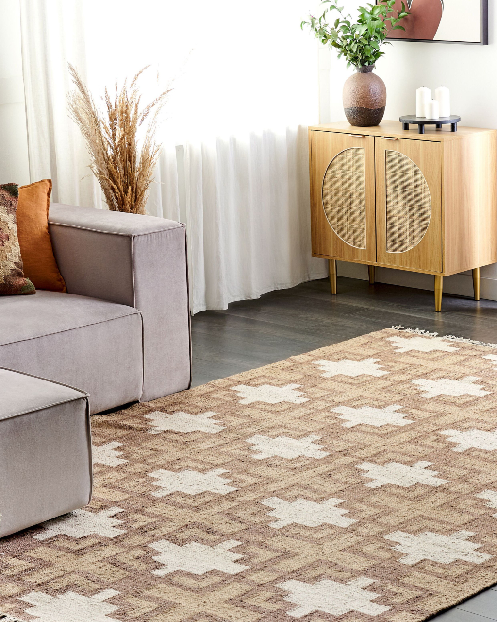 Covor KONURTAY Bej 200 x 300 cm Iută [1]