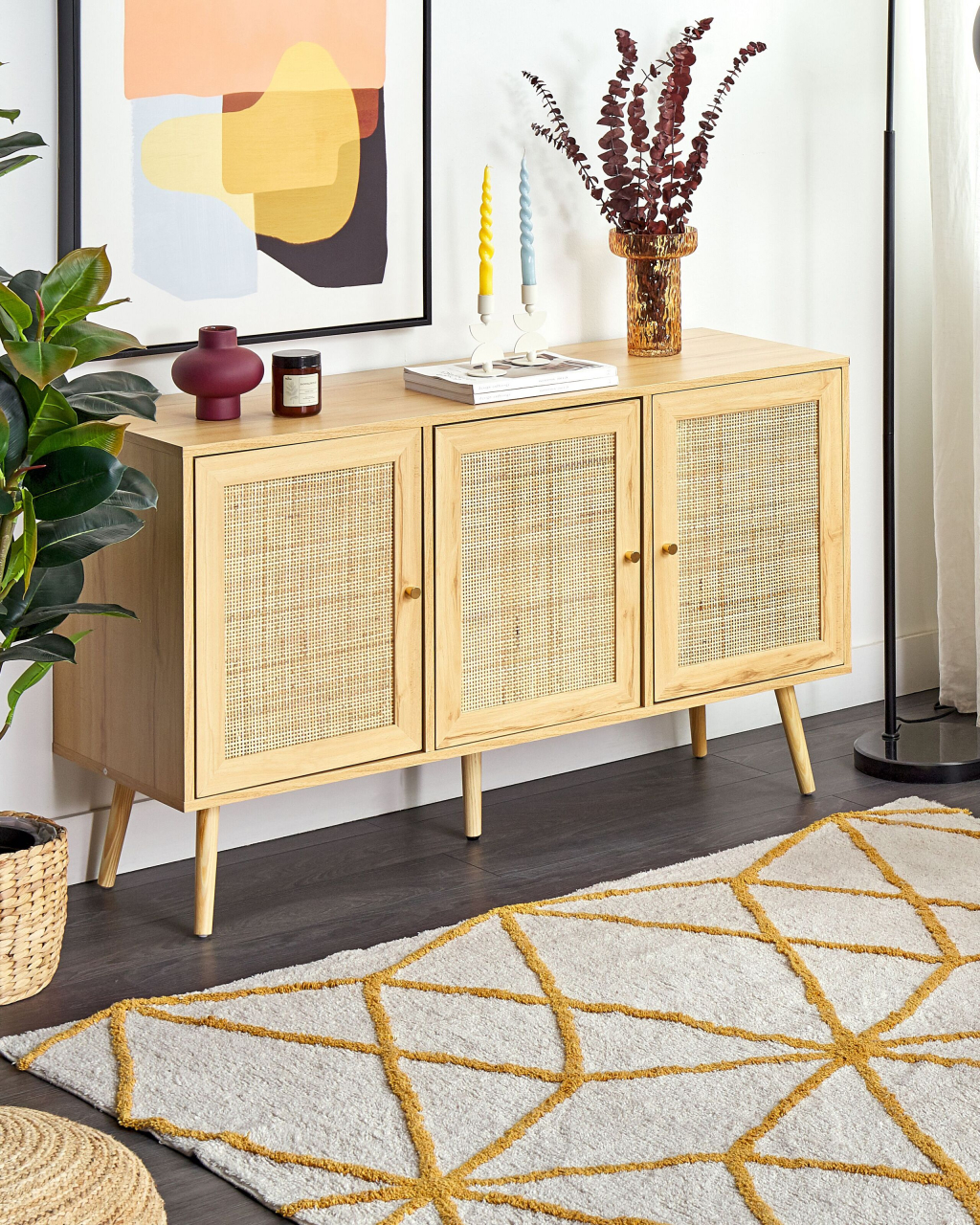 Marand rug Yellow 160 x 230 cm Cotton [1]