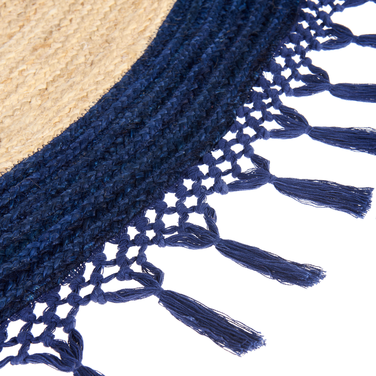 MARTS Rug Dark Blue ø 200 cm Jute [6]