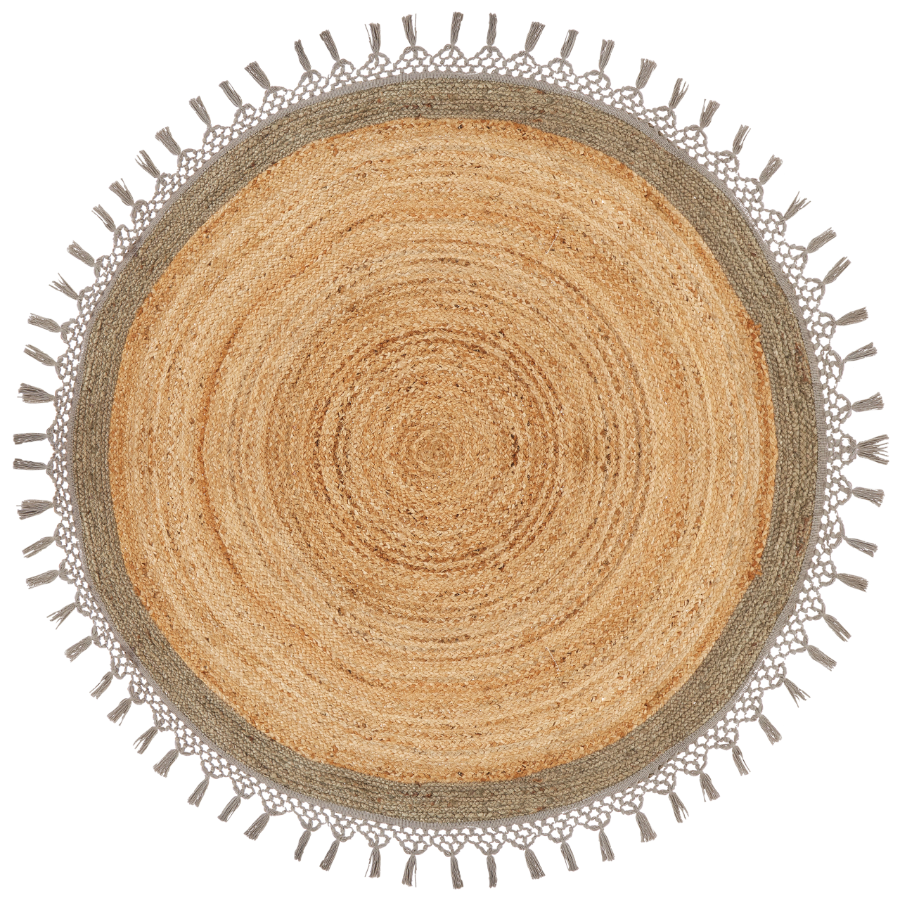 Covor MARTS Gri ø 140 cm Iută [4]